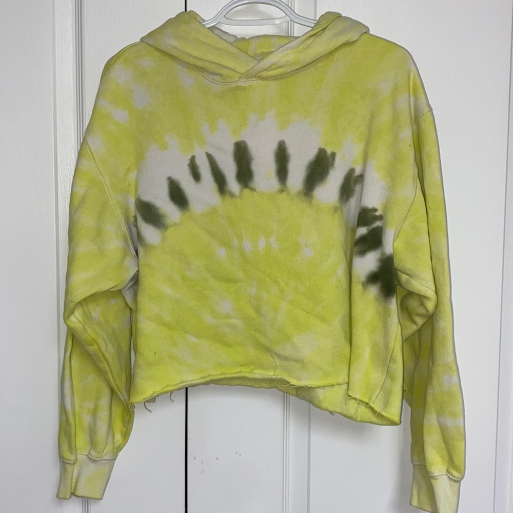Tie dye crop sweater
